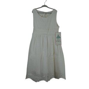 NWT White Rare Editions dress Girl's Size 10‎